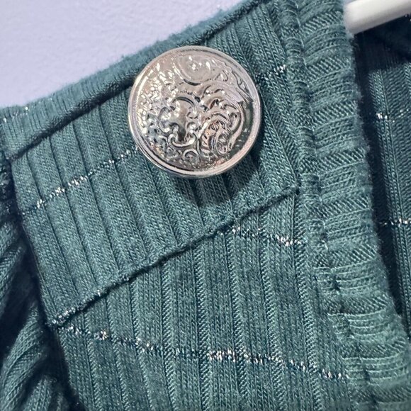 89th & madison ladies green 3/4 sleeve size m/l shirt - Picture 6 of 6